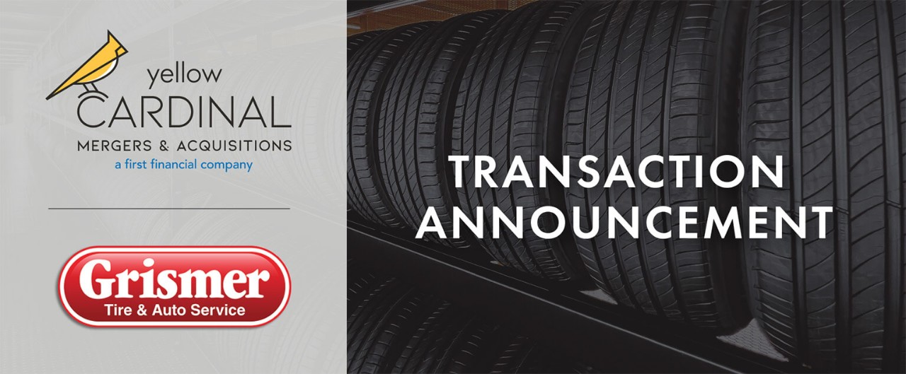 Yellow Cardinal Mergers & Acquisitions and grismer logos