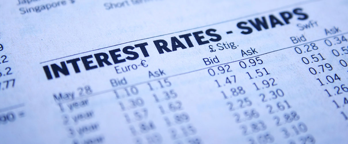 Printed list of interest rate swap data