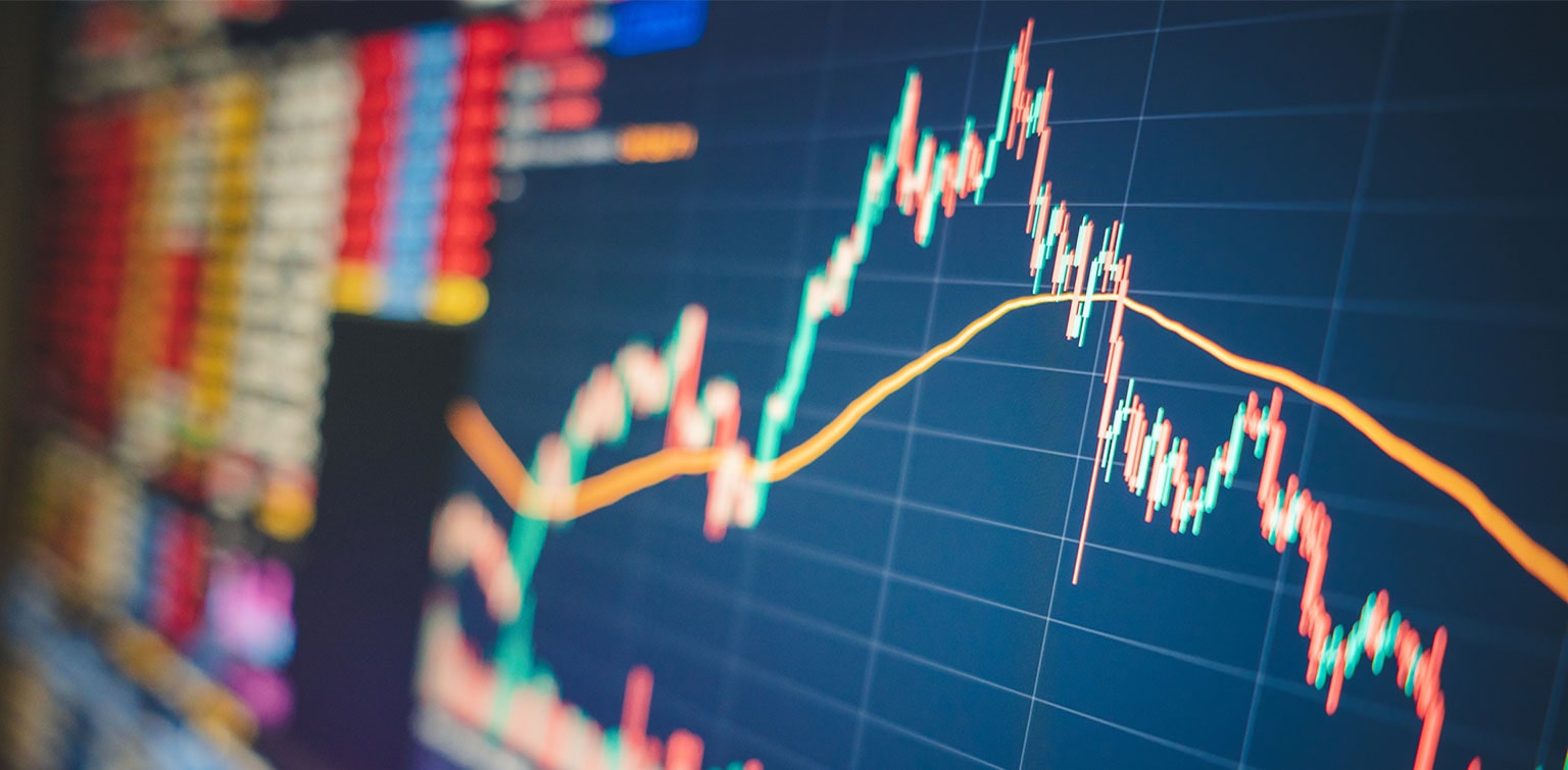 Digital display of fluctuating financial data