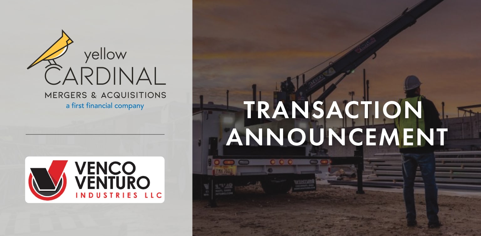 Yellow Cardinal Mergers & Acquisitions and Venco Venturo Industries LLC logos