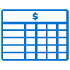 Illustration of a budget spreadsheet