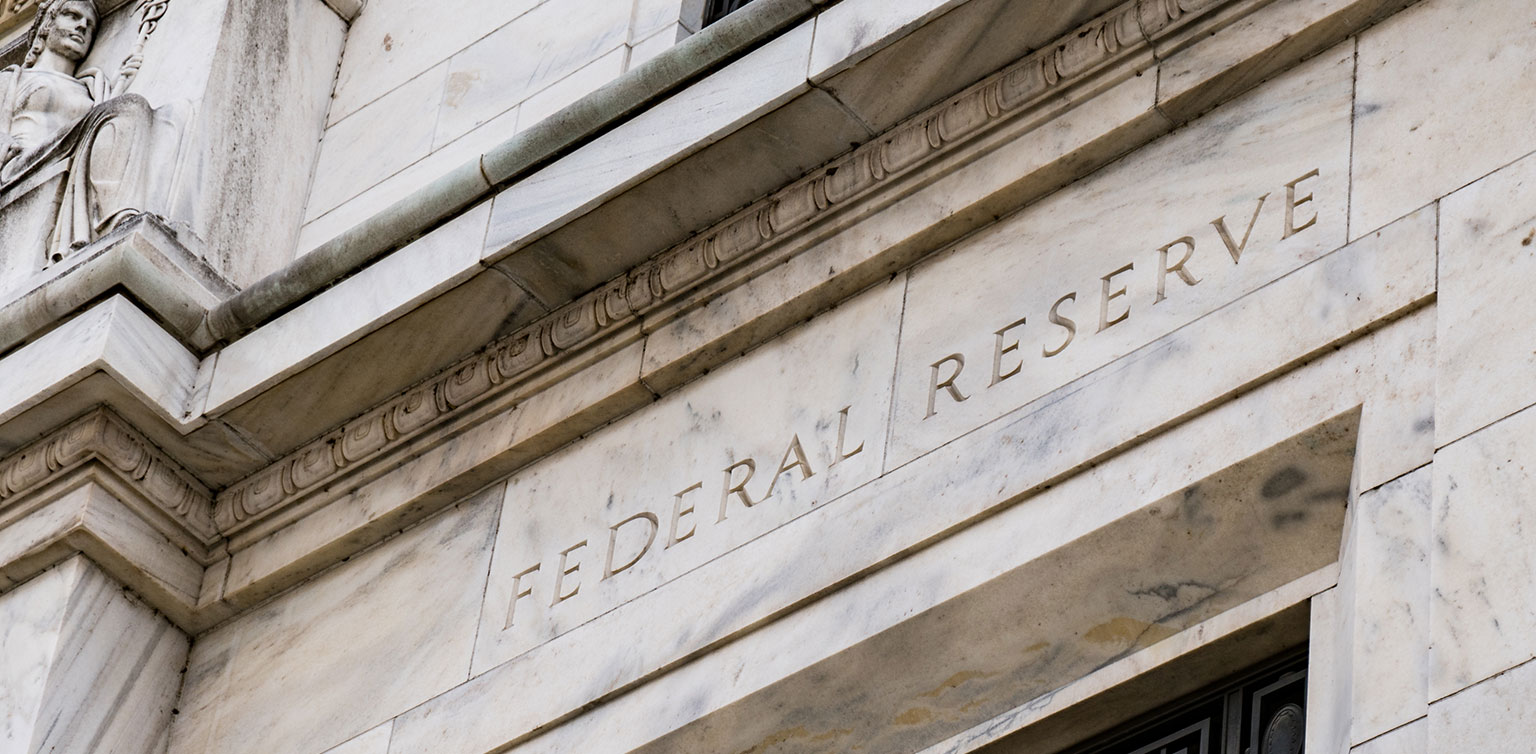 Exterior of a Federal Reserve building